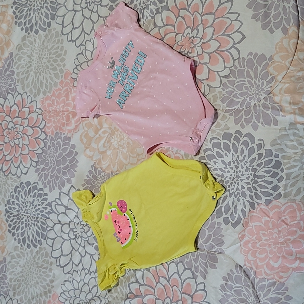 2 for $12 2 Garanimals bodysuits size 12 months